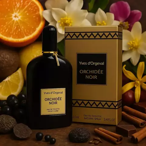 Orchideé Noir de Yves d'Orgeval EDT 100ml dupe inspirado en el perfume unisex Black Orchid de Tom Ford.