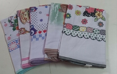 Toalha chá viés pé de galinha (TEXTIL H CARVALHO)