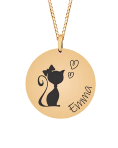 Colar personalizado com nome minha gata - comprar online
