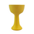 Castical de louça para vela de 7 dias amarelo na internet