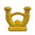 Castiçal de Louça 2 velas Amarelo - comprar online