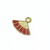 Pingente leque dourado - comprar online