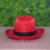Chapéu de Exu simples vermelho com preto - aba larga - comprar online