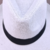 Chapéu de Exu simples branco com preto - aba larga - Loja Artigo Religioso - sua conexão com o sagrado