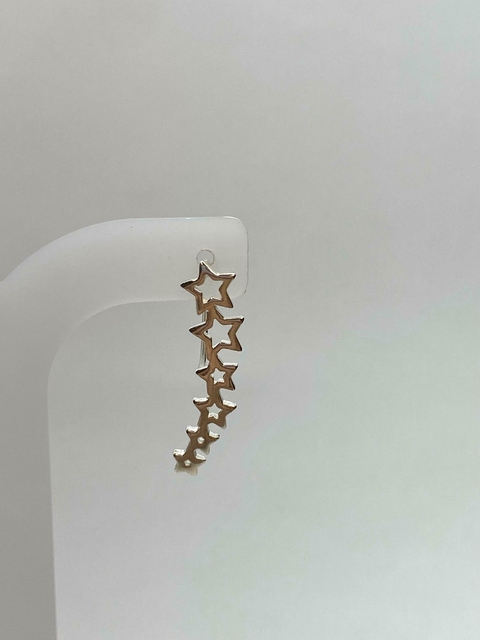 Brinco Ear Cuff Estrelas Vazadas