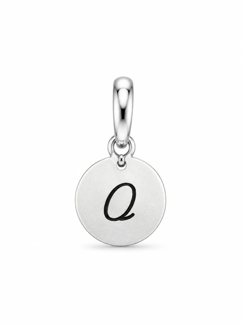 Pingente Medalha Letra O 10mm