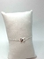 Pulseira Lisa Lap Borboleta Metade Cravejada 16+5cm