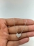 Colar Liso Lap Coração 1cm 40+5cm Transparente - comprar online
