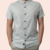 Camisa Slim Manga Curta Gola Padre de Linho Barroco – Casual e Confortavel