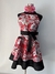Delantal Pin up Floral rojo