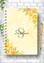 Caderno Floral Amarelo