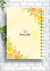 Caderno Floral Amarelo - comprar online