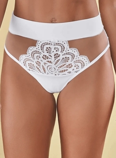 CALCINHA HOT PANTS TULE ILUSION E RENDA - loja online