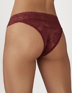 CALCINHA TANGA CINTURA RENDA LOVELY na internet