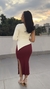 Blusa assimétrica manca - comprar online