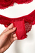 Conjunto Antônia em Renda Chantilly com Aro de Sustentação - Vermelho - loja online