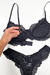 Conjunto Antônia em Renda Chantilly com Aro de Sustentação - Preto na internet