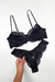 Conjunto Antônia em Renda Chantilly com Aro de Sustentação - Preto - comprar online