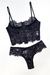 Conjunto Erica em Renda Preto na internet