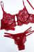 Conjunto Luisa em Renda Vermelho - comprar online