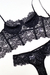 Conjunto Erica em Renda Preto - Fabi Lingerie 