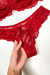 Conjunto Antônia em Renda Chantilly com Aro de Sustentação - Vermelho - Fabi Lingerie 