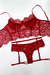 Conjunto Erica em Renda Vermelho na internet