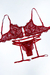 Conjunto Luisa em Renda Vermelho na internet