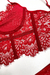 Conjunto Erica em Renda Vermelho