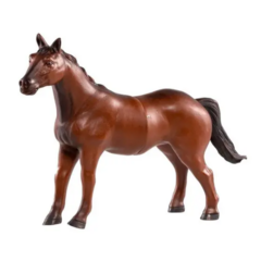 Boneco Cavalo de Vinil Marrom Animais da Fazendo Db Play na internet