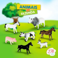 Boneco Cavalo de Vinil Marrom Animais da Fazendo Db Play - comprar online
