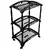 Rack de Armazenamento Organizador Telado Vertical Com 3 Cestos Fruteira Cozinha