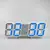 3D LED Digital Despertador, Relógio de parede, Hora, Dados, Temperatura, Casa, - loja online