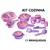 Altimar Kit Cozinha Infantil 11 Peças Brinquedos Fogão Panelinhas Potes Brinqu