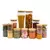 kit de 13 potes de vidro com tampa de bambu hermético redondo mantimento - Tud