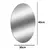 Espelho Adesivo Oval 30x40cm Sem Furar Parede - comprar online