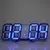 3D LED Digital Despertador, Relógio de parede, Hora, Dados, Temperatura, Casa, - loja online