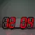 3D LED Digital Despertador, Relógio de parede, Hora, Dados, Temperatura, Casa,