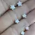 Trio De Brinco Zircônia Estrela Feminino 3/4/5mm Prata 925 na internet