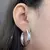 Brinco Argola Redonda Fio 4MM com Tarraxa Tam 25MM Prata 925 na internet