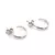 Brinco Argola Redonda Fio 4mm com Tarraxa Tam 16mm Prata 925 - comprar online