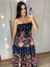 Vestido lastex - azul escuro