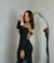 Vestido canelado - preto na internet