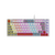 TECLADO MECANICO 75% PCYES KIRIN WHITE GHOST - SWITCH BLUE - LED RAINBOW - PTKRWG75BL