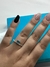 Anel de Prata 925 Com Zircônias e Coração Zircônia Azul Claro na internet