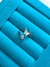 Anel de Prata 925 Borboleta Cravejada e Ponto de Luz Regulável - comprar online
