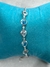 Pulseira Prata 925 Zircônia Corações Azul - comprar online