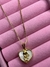 Colar Folheado a Ouro 18k Coração Resinado Com Menino - comprar online