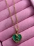 Colar Folheado a Ouro 18K Coração Verde Com Menino - comprar online