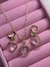 Conjunto Colar e Brinco Folheado a Ouro 18k Coração Cristal - comprar online